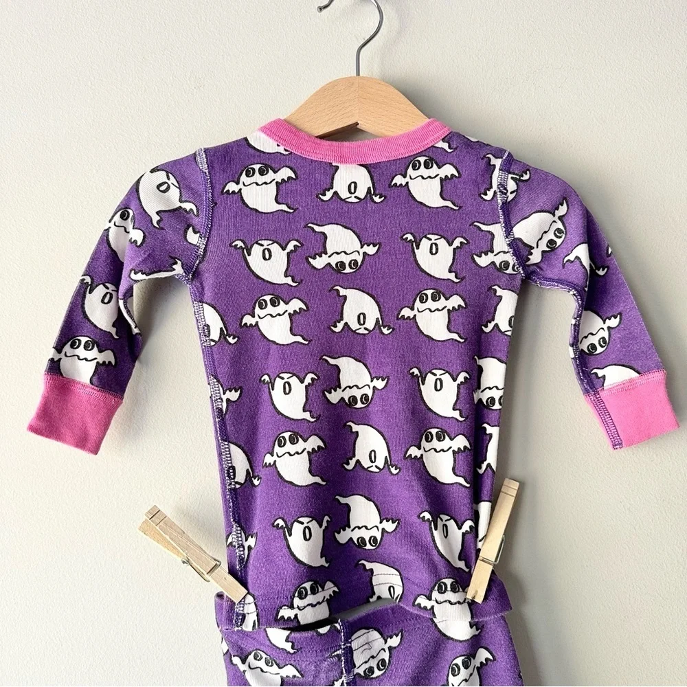 Hanna Andersson Halloween Ghost Long Sleeve 2 Piece Pajama Set